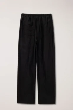 LINEN COTTON BANDED PANTS
