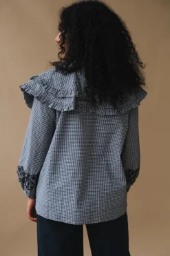 LOIS DOUBLE COLLAR BLOUSE XS