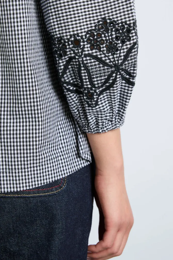 LOIS DOUBLE COLLAR BLOUSE XS