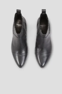 MARJA BLACK LEATHER BOOTS