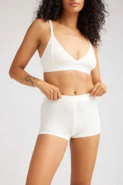 MODAL RIB BOXER BRIEF BONE