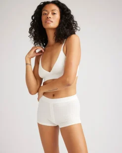 MODAL RIB BOXER BRIEF BONE