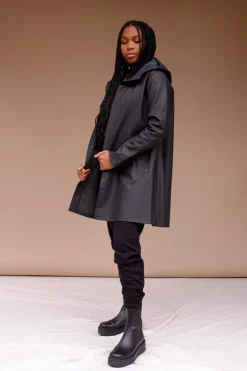 MOSEBACKE RAIN JACKET BLACK