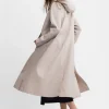 MOSEBACKE RAIN JACKET LONG LIGHT SAND