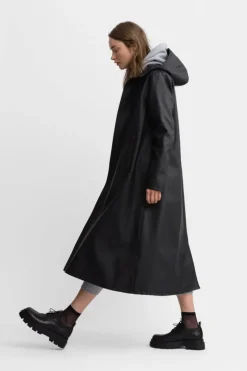 MOSEBACKE RAIN JACKET LONG BLACK