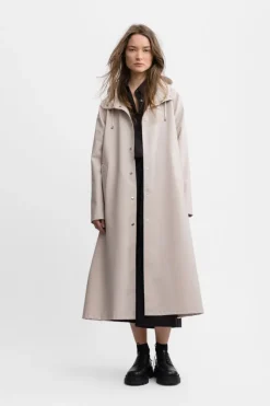 MOSEBACKE RAIN JACKET LONG LIGHT SAND