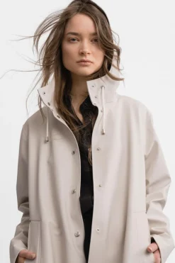 MOSEBACKE RAIN JACKET LONG LIGHT SAND