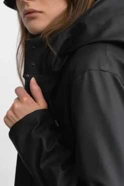 MOSEBACKE RAIN JACKET LONG BLACK