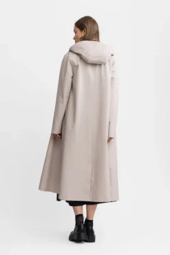 MOSEBACKE RAIN JACKET LONG LIGHT SAND