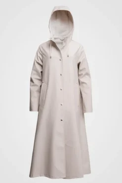 MOSEBACKE RAIN JACKET LONG LIGHT SAND