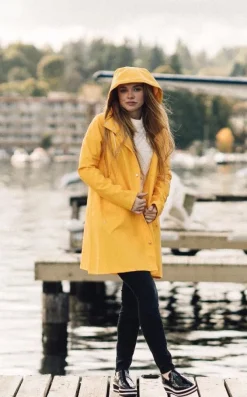 MOSEBACKE RAIN JACKET YELLOW