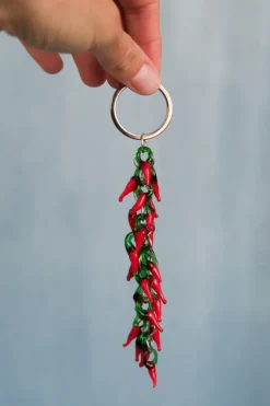 MULTI CHILI PEPPERS BAG CHARM