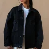 OVERSIZED DENIM CHORE JACKET