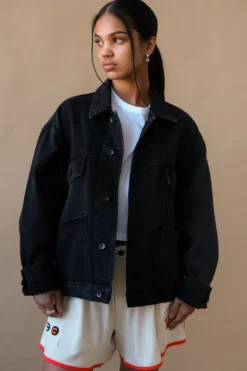 OVERSIZED DENIM CHORE JACKET