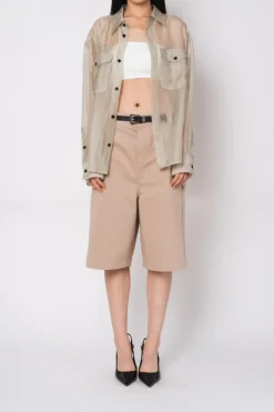 OVERSIZED SHEER SHIRT
