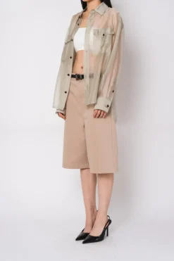OVERSIZED SHEER SHIRT