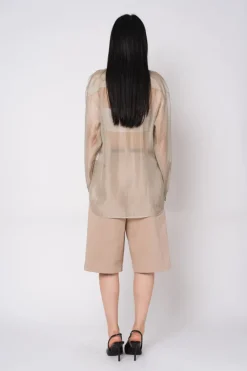 OVERSIZED SHEER SHIRT