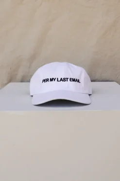 PER MY LAST EMAIL HAT WHITE