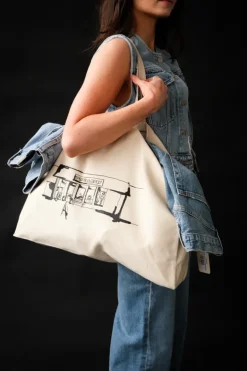 PIPE AND ROW CANVAS TOTE