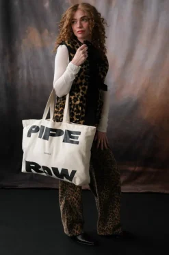 PIPE AND ROW CANVAS TOTE