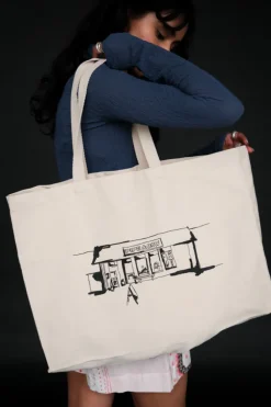 PIPE AND ROW CANVAS TOTE
