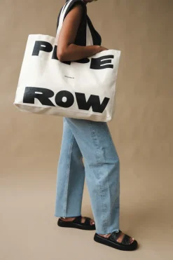 PIPE AND ROW CANVAS TOTE