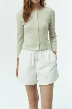 POINTELLE CARDIGAN