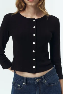 POINTELLE CARDIGAN