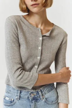 POINTELLE CARDIGAN