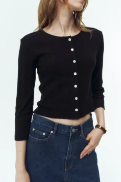 POINTELLE CARDIGAN