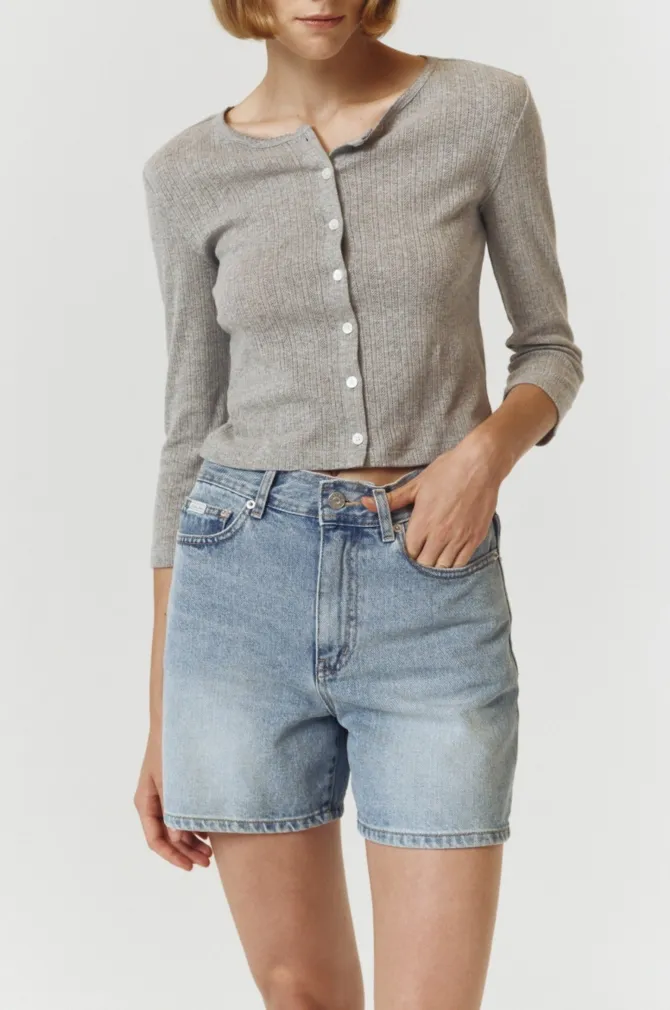 POINTELLE CARDIGAN