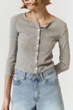 POINTELLE CARDIGAN