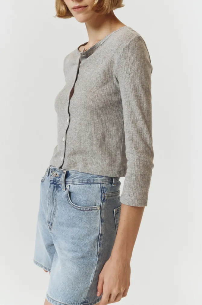POINTELLE CARDIGAN