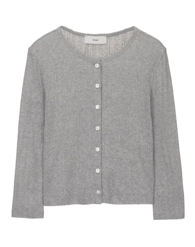 POINTELLE CARDIGAN