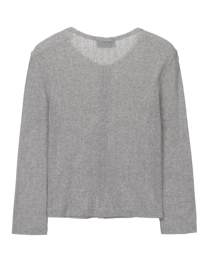 POINTELLE CARDIGAN