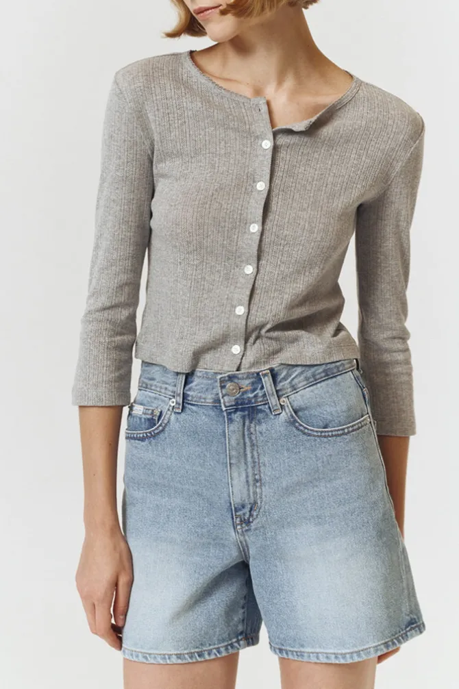 POINTELLE CARDIGAN