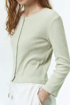 POINTELLE CARDIGAN