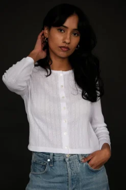 POINTELLE CARDIGAN