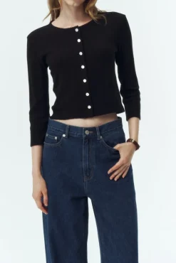 POINTELLE CARDIGAN