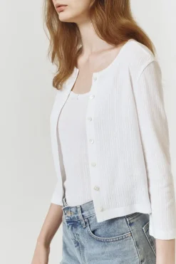 POINTELLE CARDIGAN