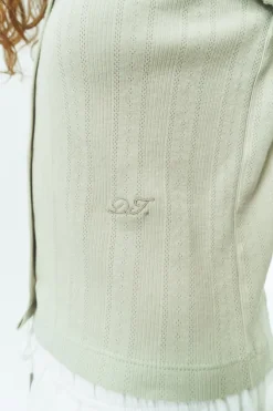 POINTELLE CARDIGAN