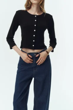 POINTELLE CARDIGAN