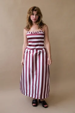 RACHEL RUFFLE MIDI DRESS
