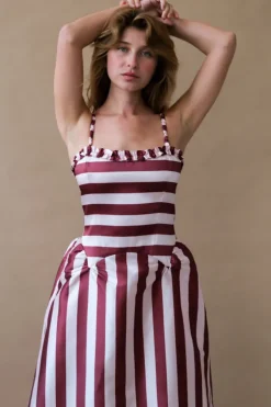 RACHEL RUFFLE MIDI DRESS
