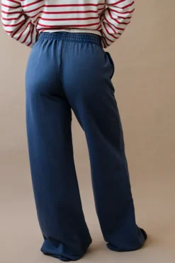RECYCLED FLEECE WIDE LEG PANT