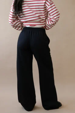 RECYCLED FLEECE WIDE LEG PANT