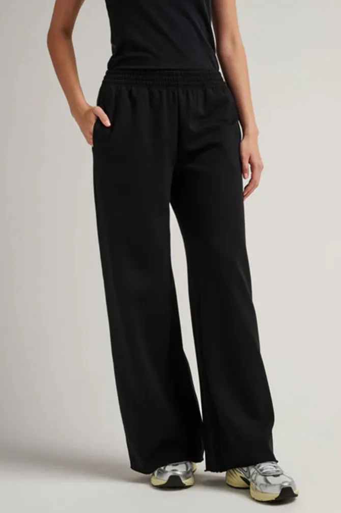 RECYCLED FLEECE WIDE LEG PANT