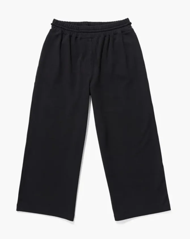 RECYCLED FLEECE WIDE LEG PANT