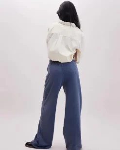 RECYCLED FLEECE WIDE LEG PANT