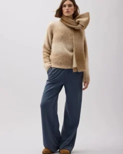 RECYCLED FLEECE WIDE LEG PANT